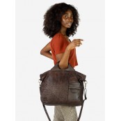 V17 Skórzana torebka damska -  torba na ramię z plecionej skóry naturalnej vintage. 3 kolory
